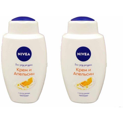 Nivea/ Гель для душа Крем и апельсин