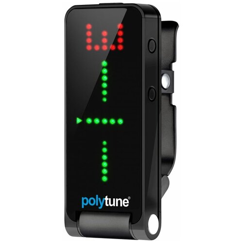 TC Electronic PolyTune Clip Black полифонический тюнер-прищепка, цвет черный