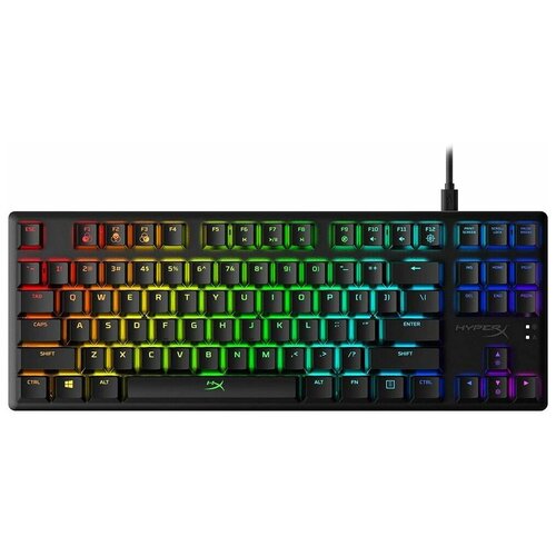 Клавиатура HyperX Alloy Origins Core (RED switches) Black USB, кириллица+QWERTY