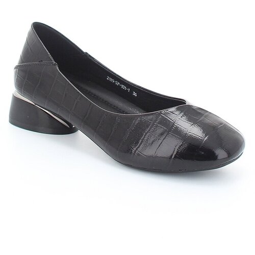 фото Туфли bonavi женские демисезонные, размер 37, цвет черный, артикул 21r9-57-101-1