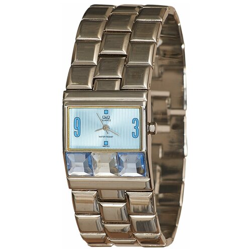 Часы наручные Q&Q GB37-211. Япония. Кварцевые женские часы, украшенные кристаллами. Водозащита 30м.