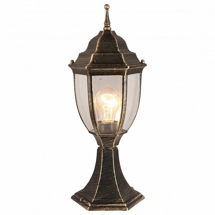 Наземный низкий светильник Arte Lamp 3151 A3151FN-1BN Цвет арматуры золото Цвет плафонов прозрачный