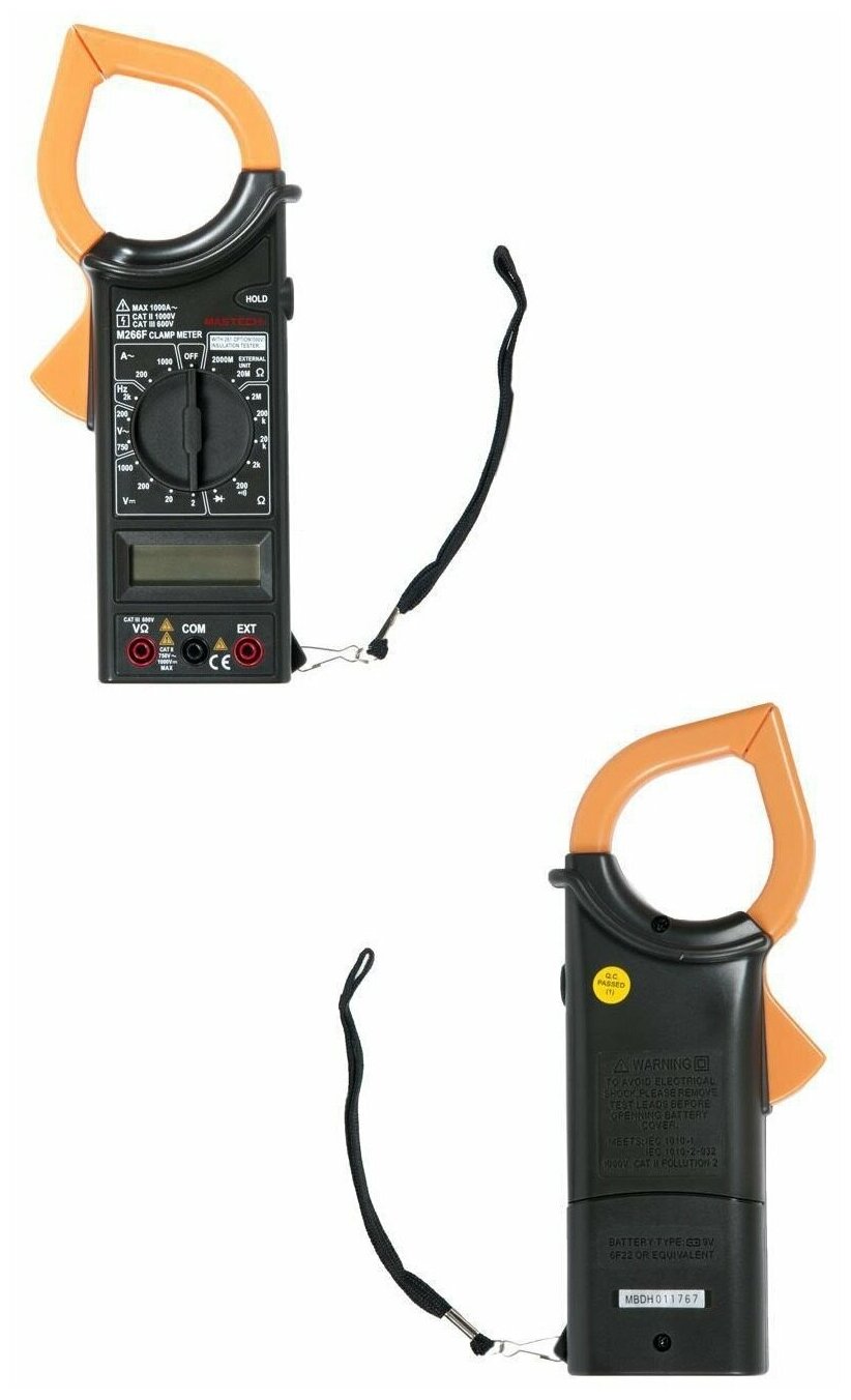 Изображение Клещи токоизмерительные цифровые Mastech M266F, DCA