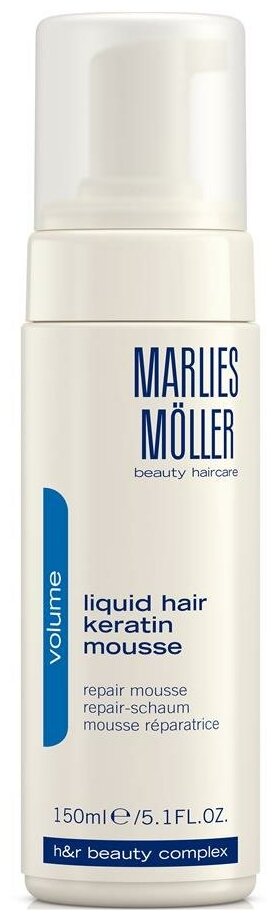 Marlies Moller Мусс Volume Liquid Hair Keratin Mousse, 150 мл