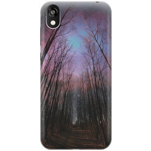 фото Ультратонкий силиконовый чехол-накладка для huawei y5 (2019) / honor 8s с принтом "тропа и звездное небо" gosso
