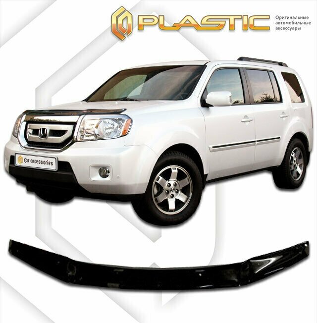 Дефлектор капота для Honda Pilot 2008-2015 Classic черный