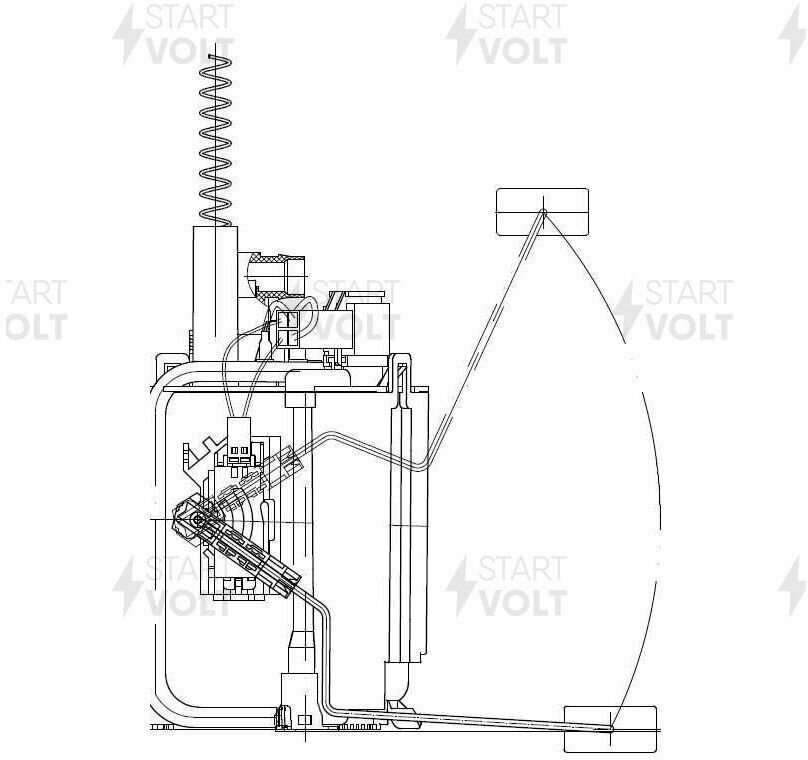 Модули топливного насоса для автомобилей Mercedes-Benz C W203 (00-)/CLK (02-) 1.8i-3.2i StartVolt - фото №19