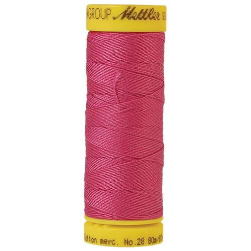 Нить хлопок отделочная SILK-FINISH COTTON 28, 80 м 100% хлопок 1423 Hot Pink ( 9128-1423 ) bathrobe 100% cotton pink