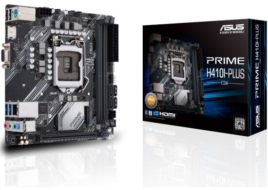 Материнская плата Asus PRIME H410I-PLUS/CSM (LGA1200, Mini-ITX)