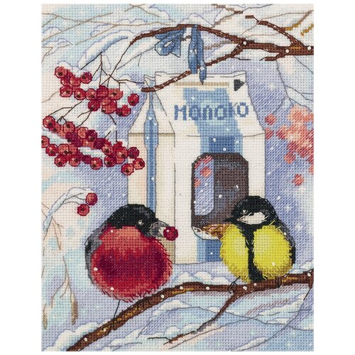 фото Набор для вышивания крестиком panna зима в городе (pt-7078)