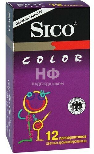 Презервативы латексные Sico Color, цветные, ароматизированные, 3 шт. - фото №14