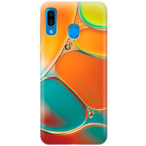 фото Силиконовый чехол на samsung galaxy a20 / a30 / самсунг а20 / а30 с принтом "разноцветные пузырьки" gosso