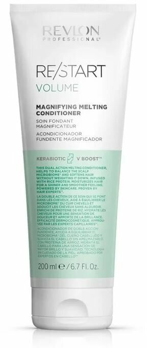 Кондиционер Revlon Professional Re/Start Re/Start Volume Magnifing Metling Conditioner, Кондиционер, придающий волосам объем, 750 мл