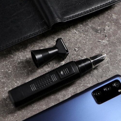 Триммер для волос и бороды Luazon LTRI-13 2 насадки 1АА не в комплекте чёрный 54200₽