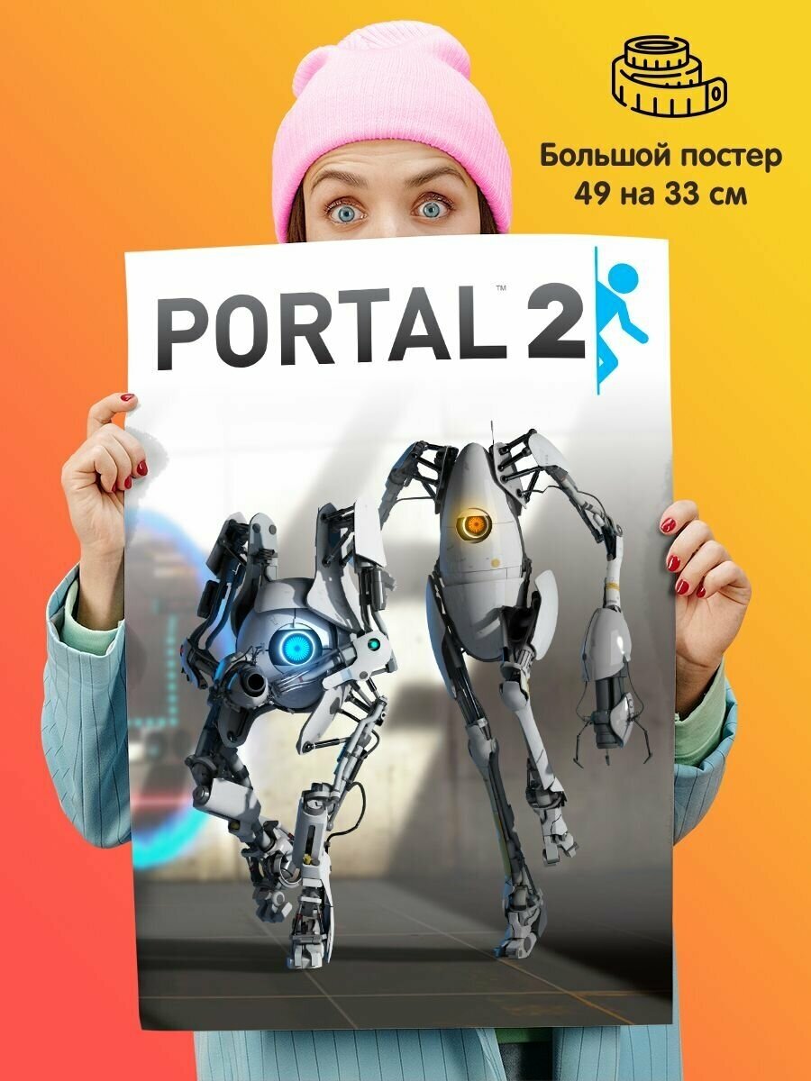 Постер плакат Portal 2