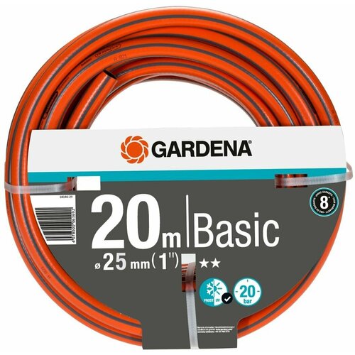 шланг для полива gardena basic 25 мм 20 м пвх Шланг для полива Gardena Basic 25 мм 20 м ПВХ