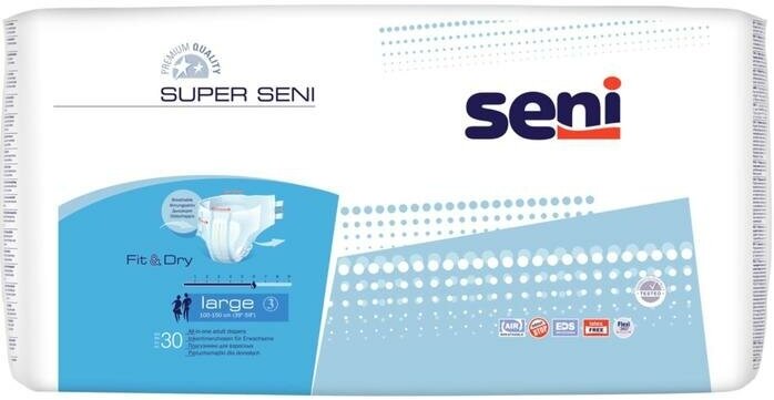 Seni Подгузники для взрослых Super Seni Classic Large, 30 шт