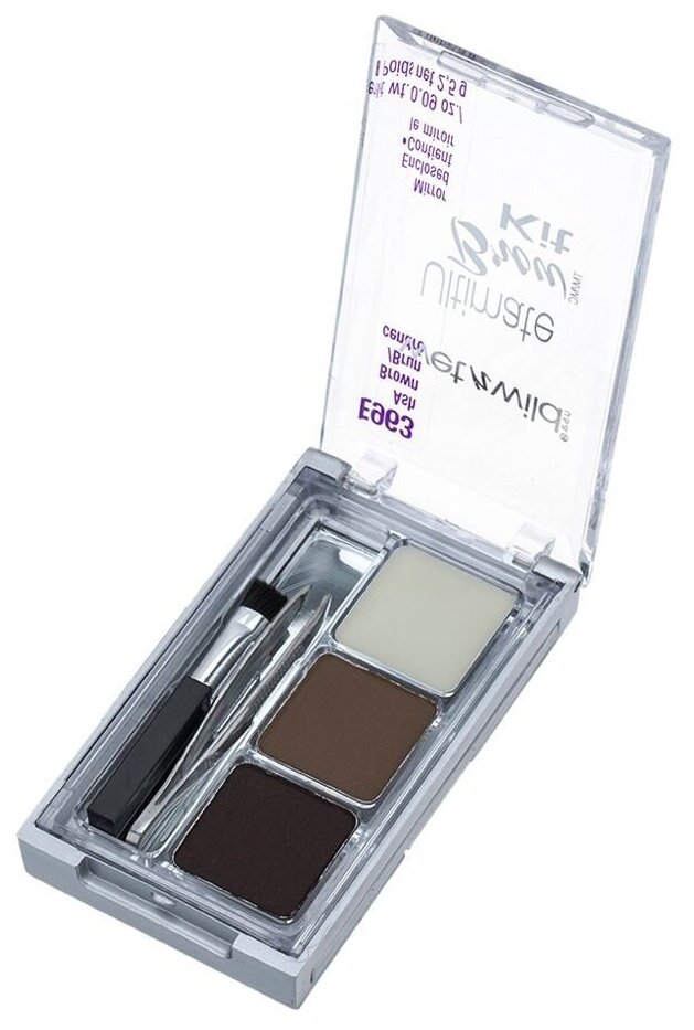 Набор для бровей ultimate brow kit тон 1111497e soft brown wet n wild Markwins Beauty Products CN - фото №3