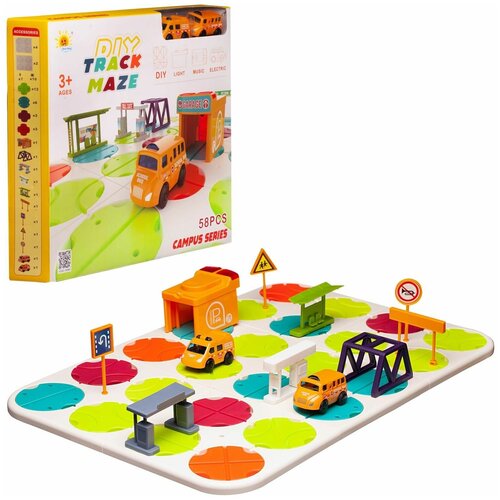 Игра интерактивная Junfa Движение в городе 58 деталей, WA-27954