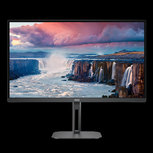 Монитор AOC 27" Q27V5N 2560x1440@75Hz VA WLED 16:9 4ms HDMI DP 20M:1 178/178 4000:1 300cd HAS Pivot Tilt Swivel Speakers Black