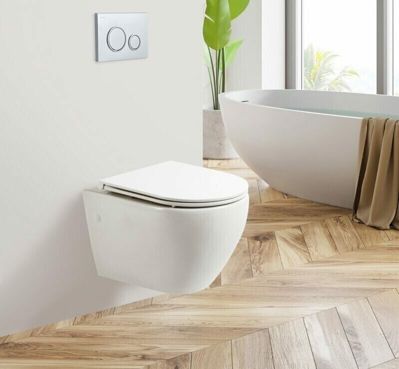 Подвесной безободковый унитаз BelBagno Sfera-R BB046CH-TOR