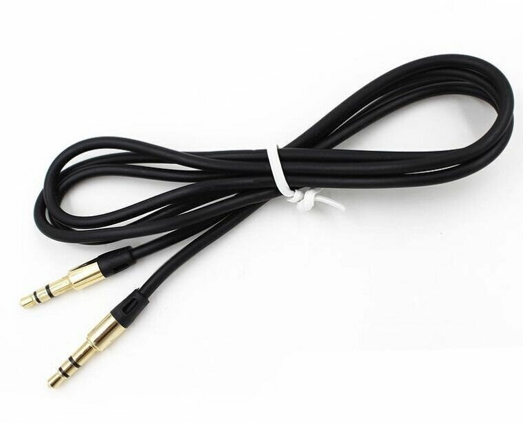 AUX Jack 3.5 mm / черный / аудио - кабель 3,5 мм