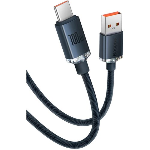 Кабель USB type-c 100W 1.2m аксессуар baseus crystal shine series usb type c usb type c 100w 2m blue cajy000703