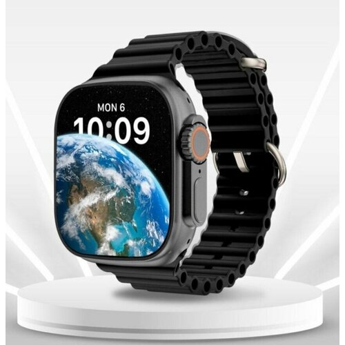 Умные часы X9 Ultra Gold Super Amoled, Smart Watch 9ultra, 49 mm, Wearfit Pro, Android, iOS, SMS, Звонки, 2 ремешка, Amoled, Pricemin, черные умные часы x9 pro super amoled smart watch 45 mm wearfit pro android ios sms звонки 2 ремешка розовый vicecity