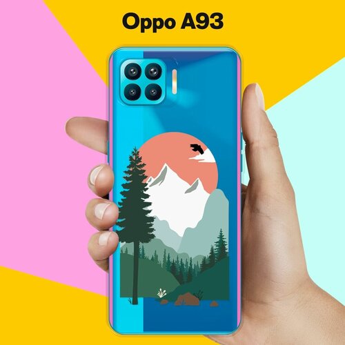 Силиконовый чехол на OPPO A93 Горы / для Оппо А93 4 Джи силиконовый чехол на oppo a93 розовые горы для оппо а93 4 джи