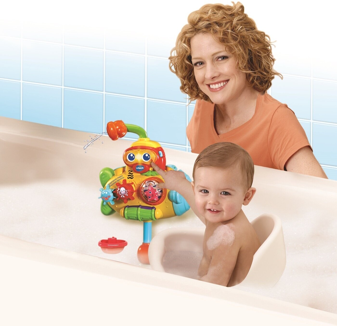 Игрушка для ванной VTech Подводная лодка Веселые брызги 80-516426 - фото №12