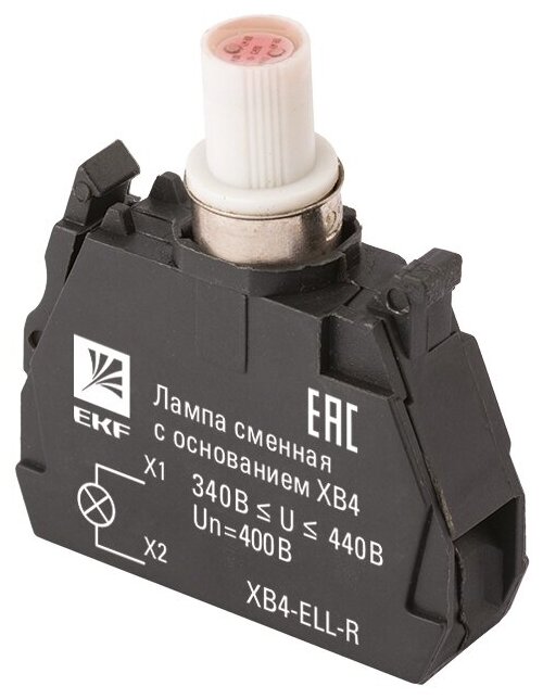 Лампа сигнальная/индикаторная (сменная) EKF XB4-ELL-R