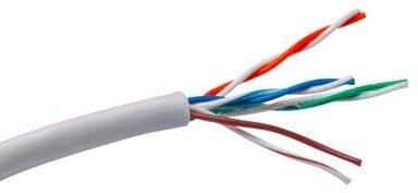 Кабель ExeGate UTP4-C5e-CCA-S24-IN-PVC-GY-305 UTP 4 пары кат.5e CCA, 24AWG, бухта 305м, серый, PVC EX138965RUS