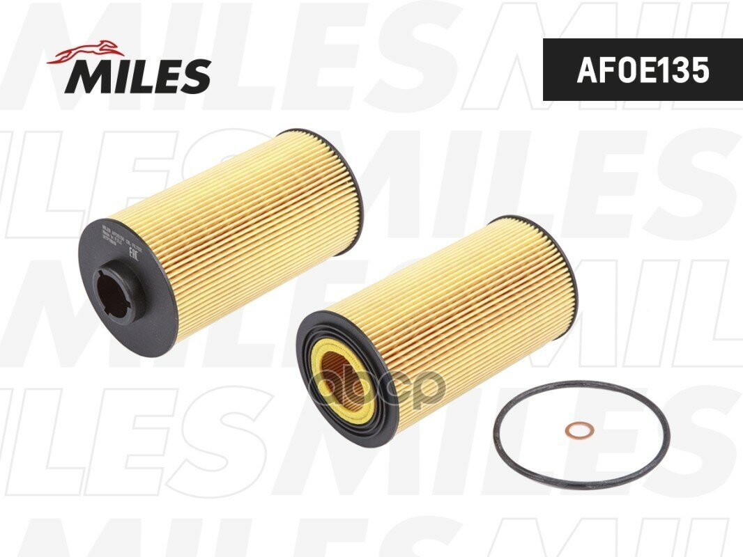 Фильтр масляный BMW E32/E34/E38/E39/X5 (E53) 3.0-5.0 Miles арт. AFOE135