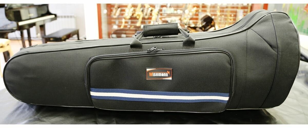 Wisemann Trombone Case Blue Line WTROMCBL-2 чехол-рюкзак для тенор-тромбона, водонепр, синяя полоса