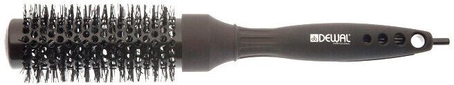 Dewal Professional BLACK MAGIC - Деваль Блэк Мэджик Термобрашинг керамическое покрытие+антистатик, с прямой щетиной, d25х37мм, BRBM25 -