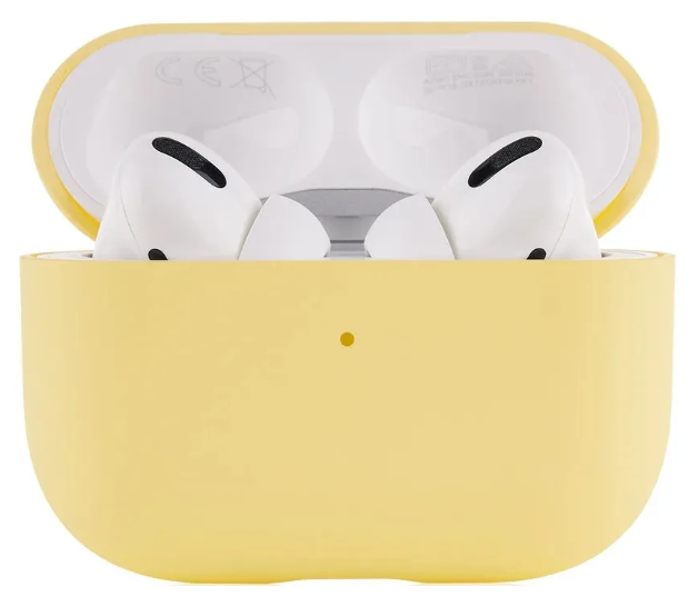 Чехол силиконовый для Airpods Pro/Pro 2, желтый
