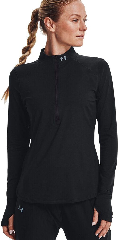 Свитшот Under Armour Qualifier Run 2.0 1/2 Zip, размер M, черный