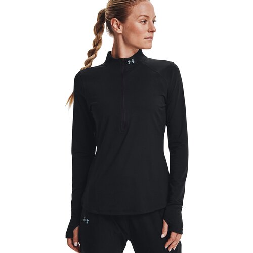 Джемпер беговой (флис) трик жен Under Armour Qualifier Run 2.0 1/2 Zip Black (US:M)