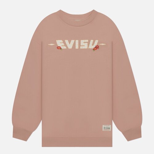 Толстовка Evisu, силуэт свободный, размер M, бежевый