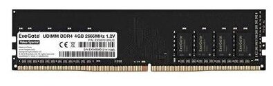 Оперативная память ExeGate 4 ГБ DDR4 2666 МГц DIMM CL19 EX287012RUS