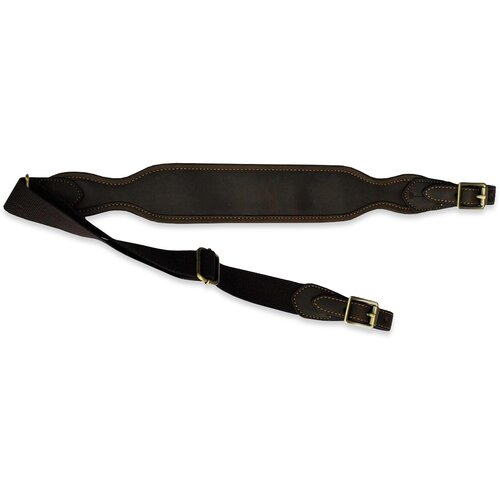 фото Ремень для ружия maremmano 85-105 см, регулируемый с широкой плечевой зоной, кожаный / неоприн (ml604)