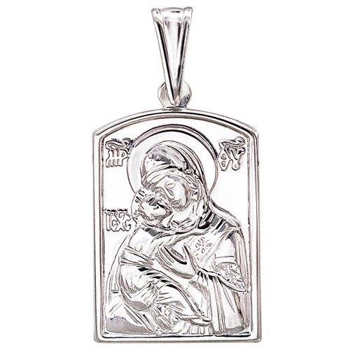 фото Эстет подвеска-иконка "богородица владимирская" из серебра 01п050877