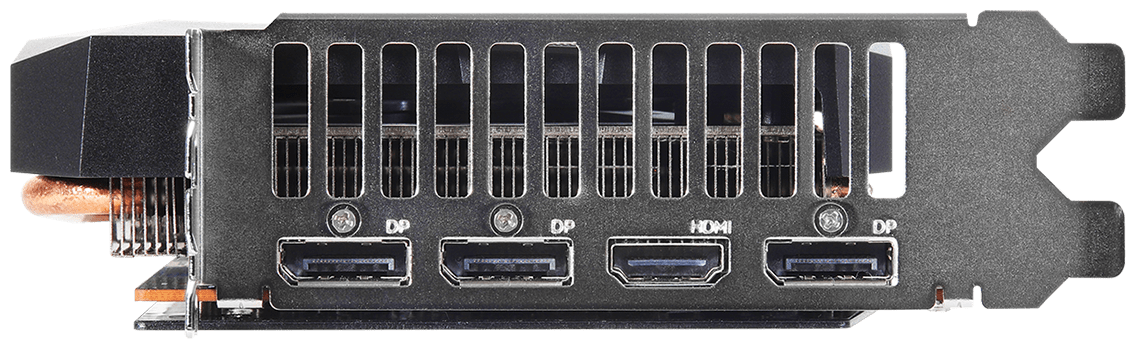 Видеокарта PCI-E ASRock 12GB GDDR6 192bit 7nm 2330/16000MHz HDMI/3*DP - фото №3