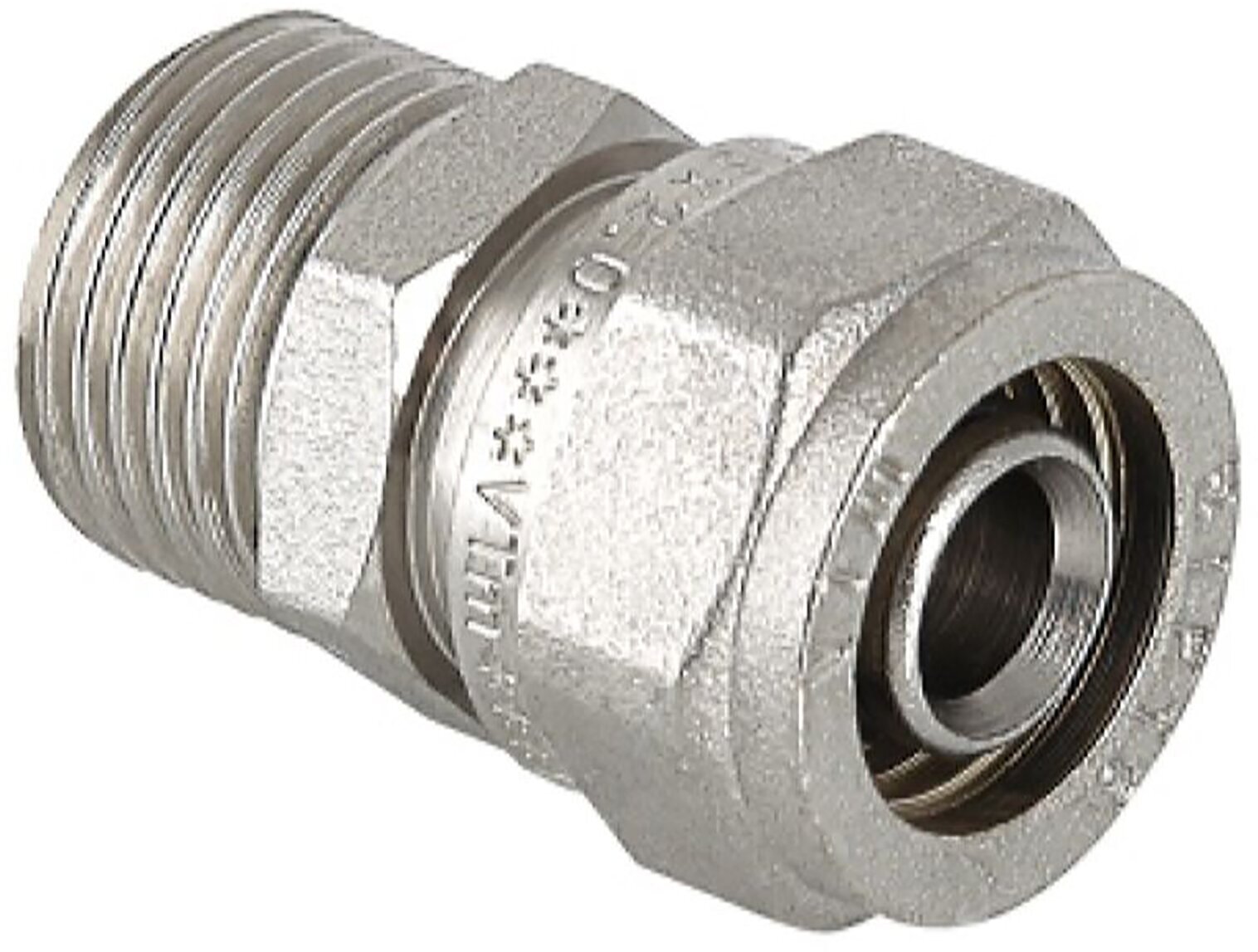 Соединитель латунь никелированный VALTEC 3/4" x 26 см