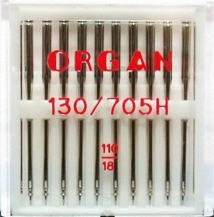Иглы для швейной машины ORGAN универсальные 10 шт, в пенале, №110 - фотография № 5