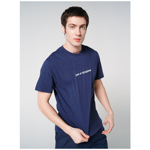 фото Футболка с кор.рукавом твое 79147 размер xl, темно-синий меланж, men