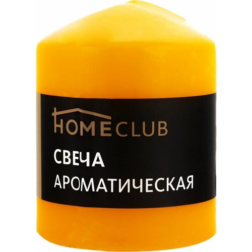 Свеча ароматическая HOMECLUB Манго, столбик 7х9см - 5 шт.