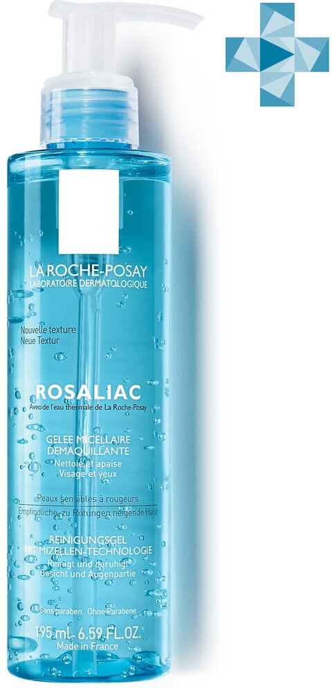 Мицеллярный гель для лица La Roche-Posay Rosaliac Очищающий, 195 мл .