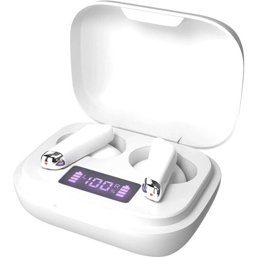 Bluetooth-наушники беспроводные Smart вакуумные функция Power Bank и фонарик More choice BW45S TWS White 159900₽