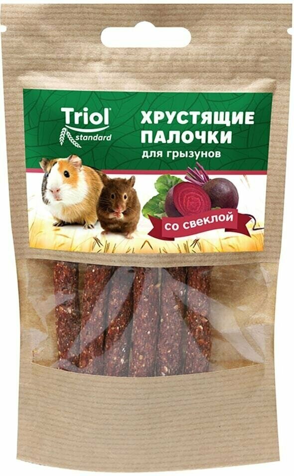 Лакомство Тriol Standard хрустящие палочки для грызунов со свеклой, 30г